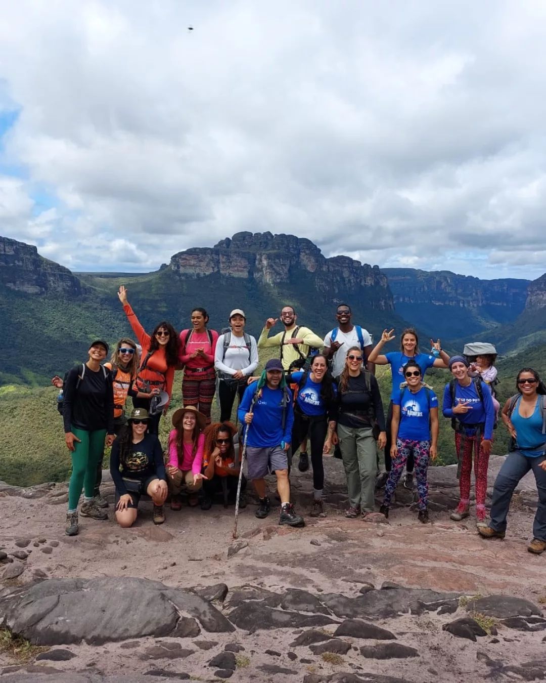 Grupo de capacitação na Chapada Diamantina